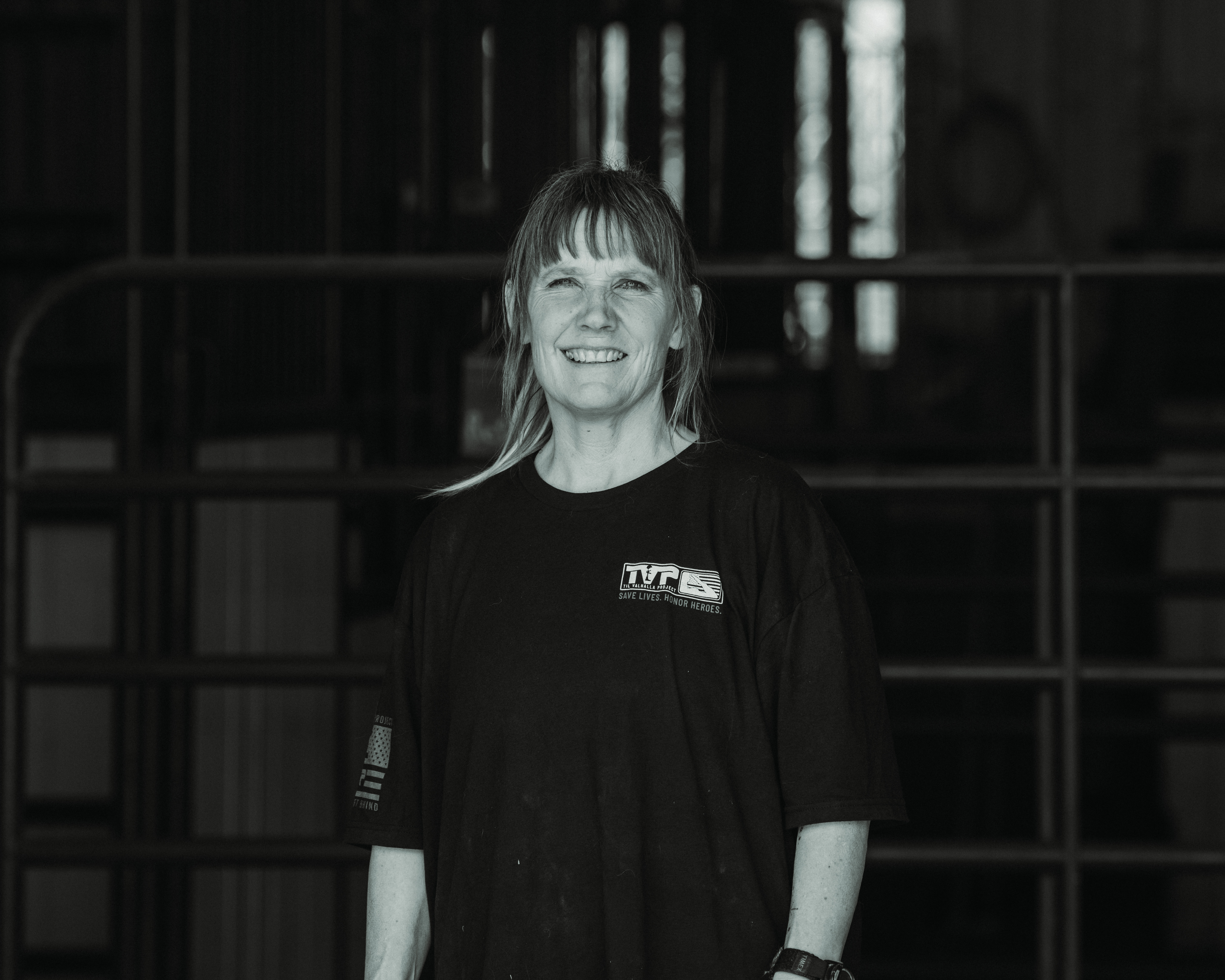 Becky at the sanctuary